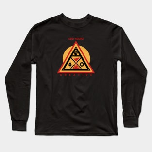 Odd Hourz Creative black red gold Official logo Long Sleeve T-Shirt